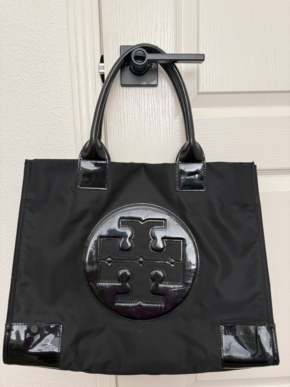 Tory Burch Nylon Ella Tote Bag Black